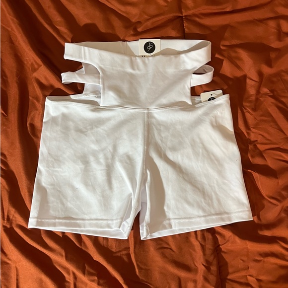 White Athletic Shorts - Picture 1 of 3